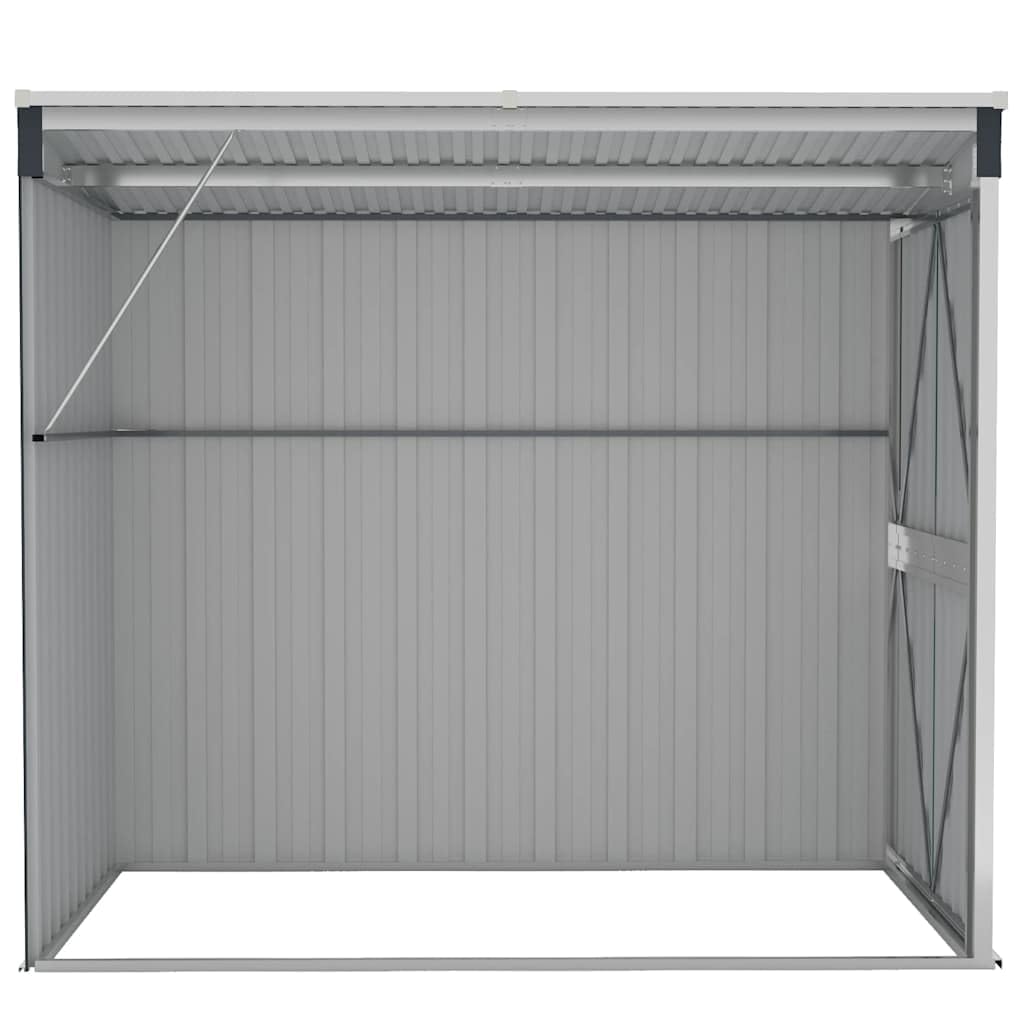 Outdoor Garden Shed 46.5 x 76.4 x 70.1 Inch, Metal Storage House with Lockable Door, Weather-Resistant Galvanized Steel Shed for Backyard, Patio, and Lawn Tool Organization