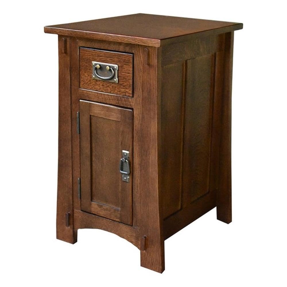 Crafters and Weavers Mission Tapered Leg Narrow Nightstand - Michael's Cherry (MC-A)