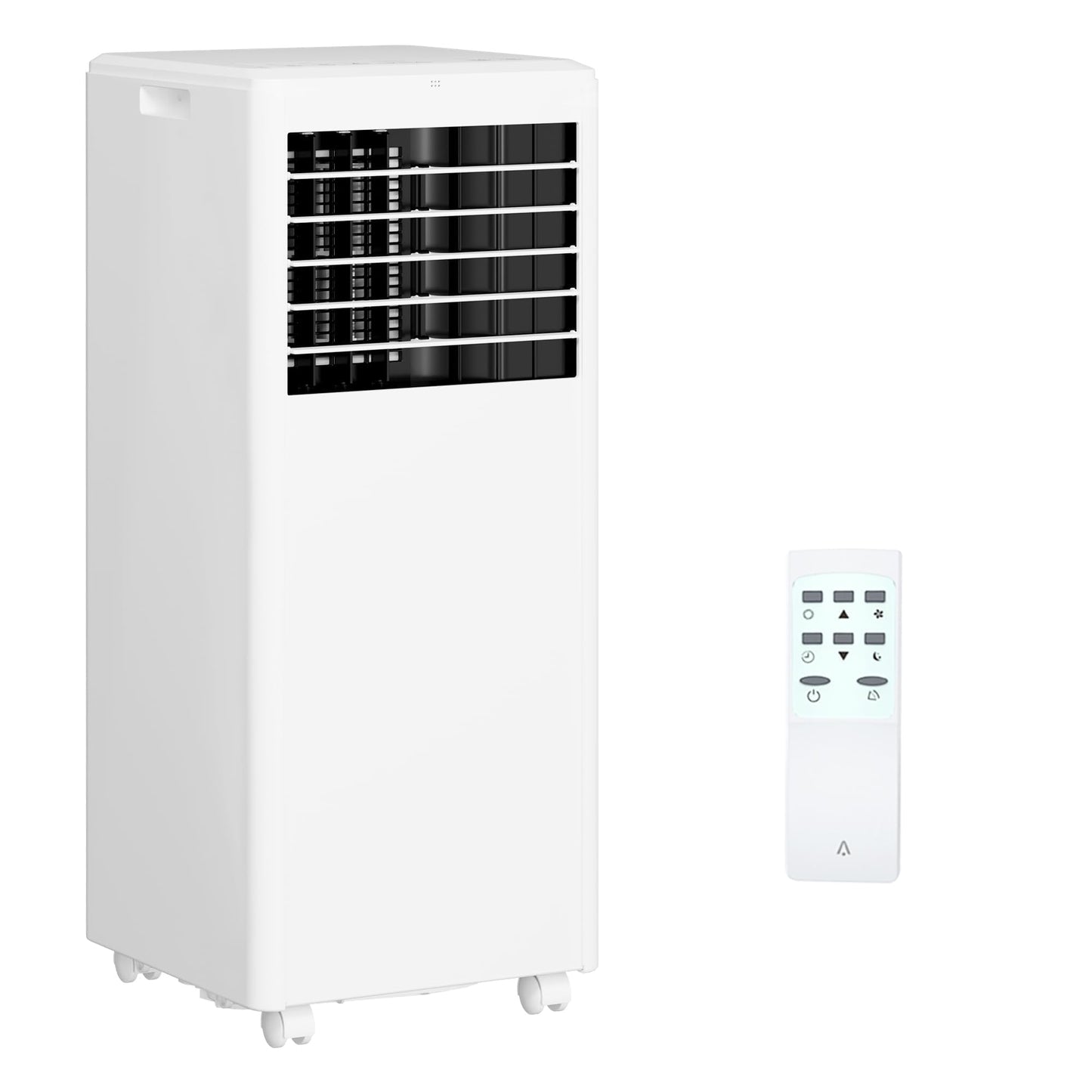 Portable 8000 BTU Air Conditioner with Dehumidifier & Fan – Cools Rooms Up to 300 Sq.Ft, Includes Remote Control for Bedroom, Kitchen, or Office