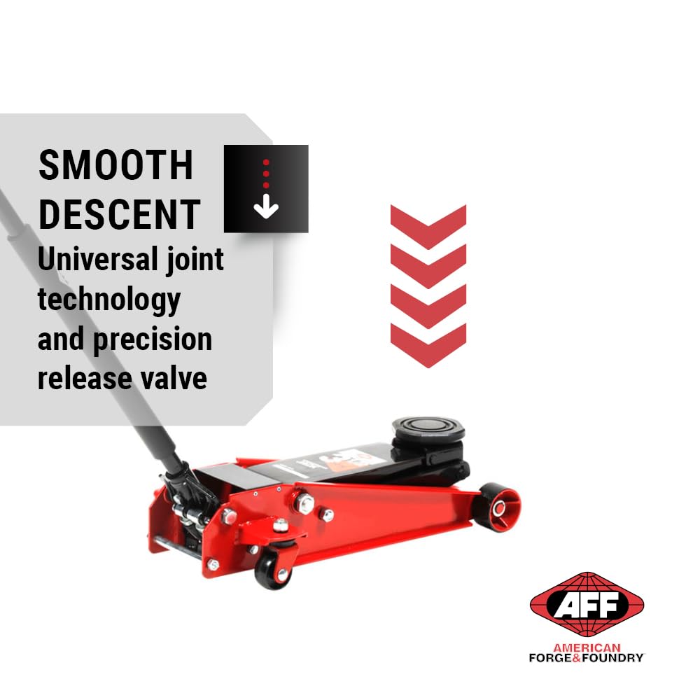 AFF 3.5 Ton Professional Floor Jack - Heavy Duty, Dual Pump - Low Profile Hydraulic Car Jack