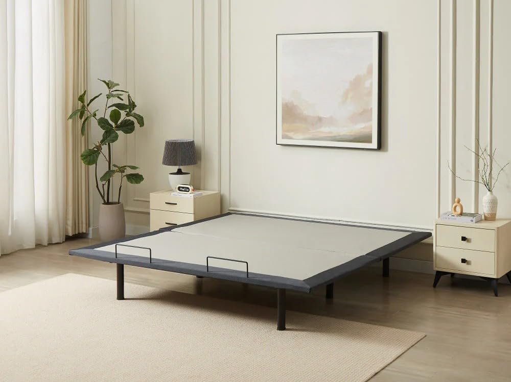 Smart Flex FLEXBED USA SF400 Adjustable Bed Frame, 1000 lb Capacity, Metal Frame, Wireless Remote, USB Charging, Multiple Sizes (King (U.S. Standard))
