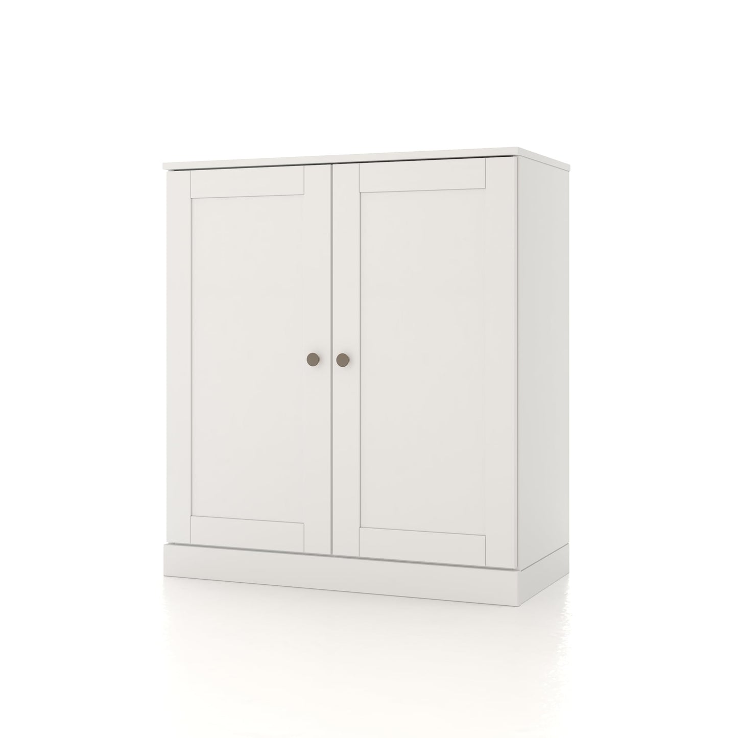 100% Solid Wood 32" Bathroom Cabinet with Shaker Wood Doors