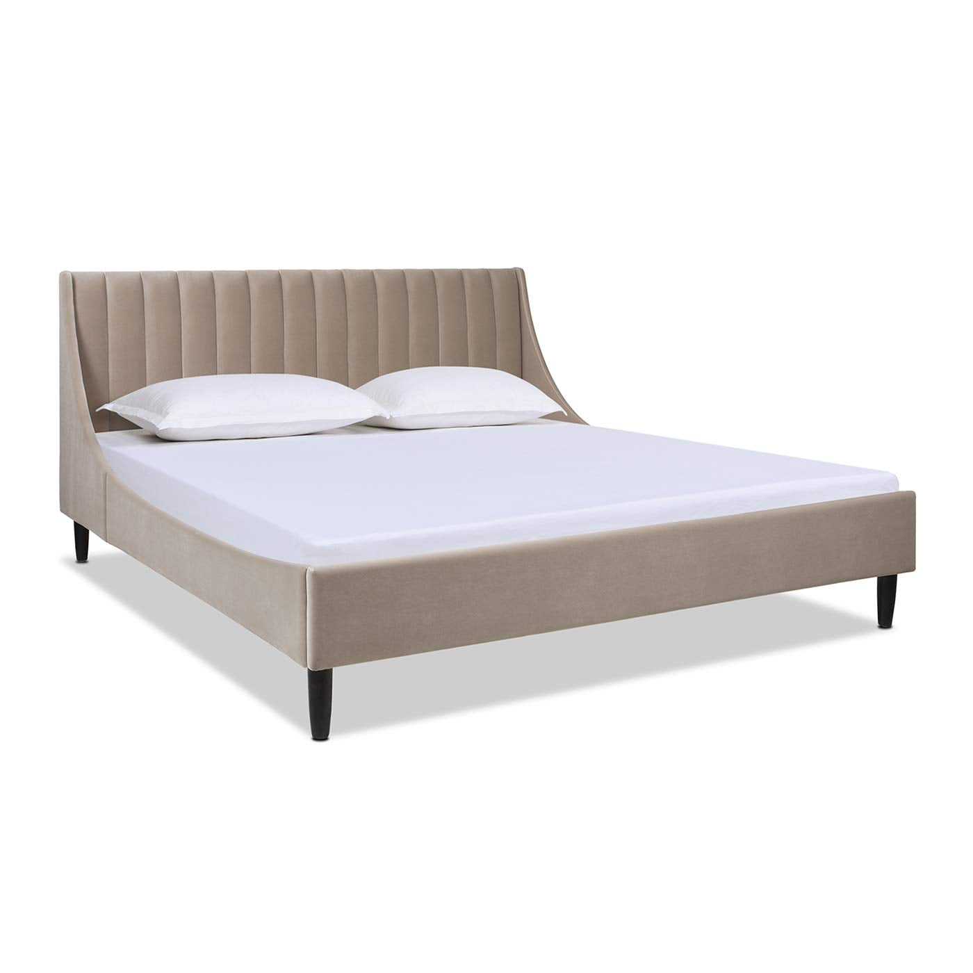 Jennifer Taylor Home Aspen Vertical Tufted Modern Headboard Platform Bed Set