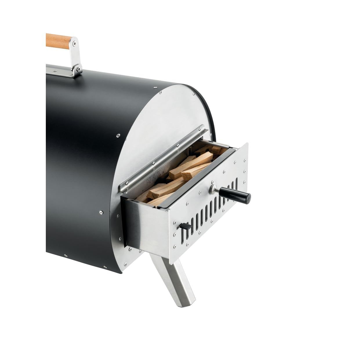 LOUIS TELLIER - MARCEL Wood Fired Outdoor Oven - Portable Oven for Camping, Picnics, and Backyard Cooking - Black