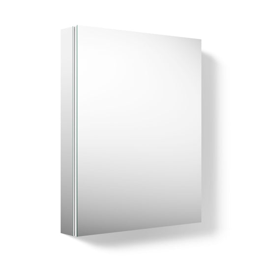 Kohler 99006-NA Verdera® Bathroom Medicine Cabinet with Mirror, Surface or Recessed Bathroom Wall Cabinet, 24 in. W x 30 in. H