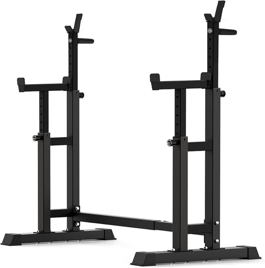 BARWING 49IN Adjustable Squat Rack Stand,770LBS Barbell Rack For Bench Press,Weight Bench Rack,Muti-functional Barbell Stand For Bench Press,Weight Lifting Easy to Assemble