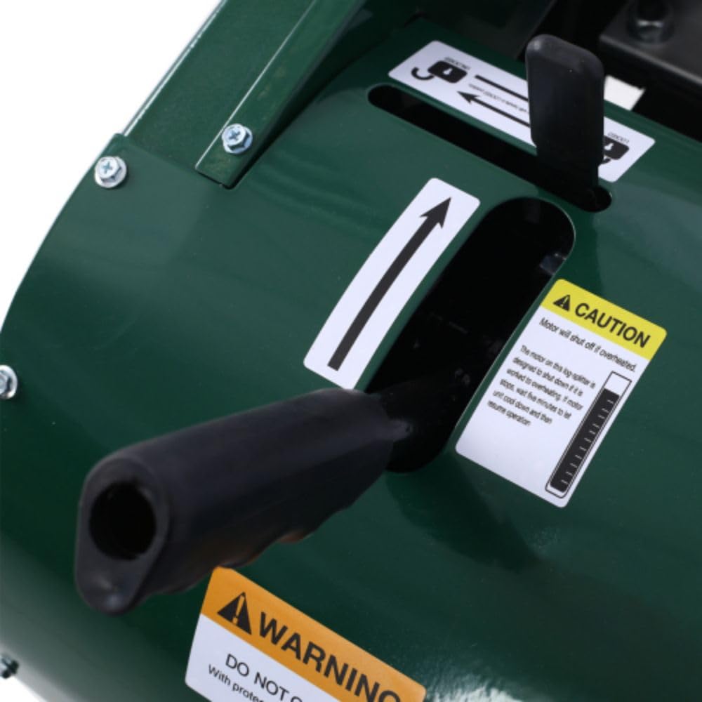 12 Ton Electric Log Splitter, Double Flywheel Log Splitter, 110V 60HZ 2HP 16A, Electric Wood Splitter With Mobile Wheels