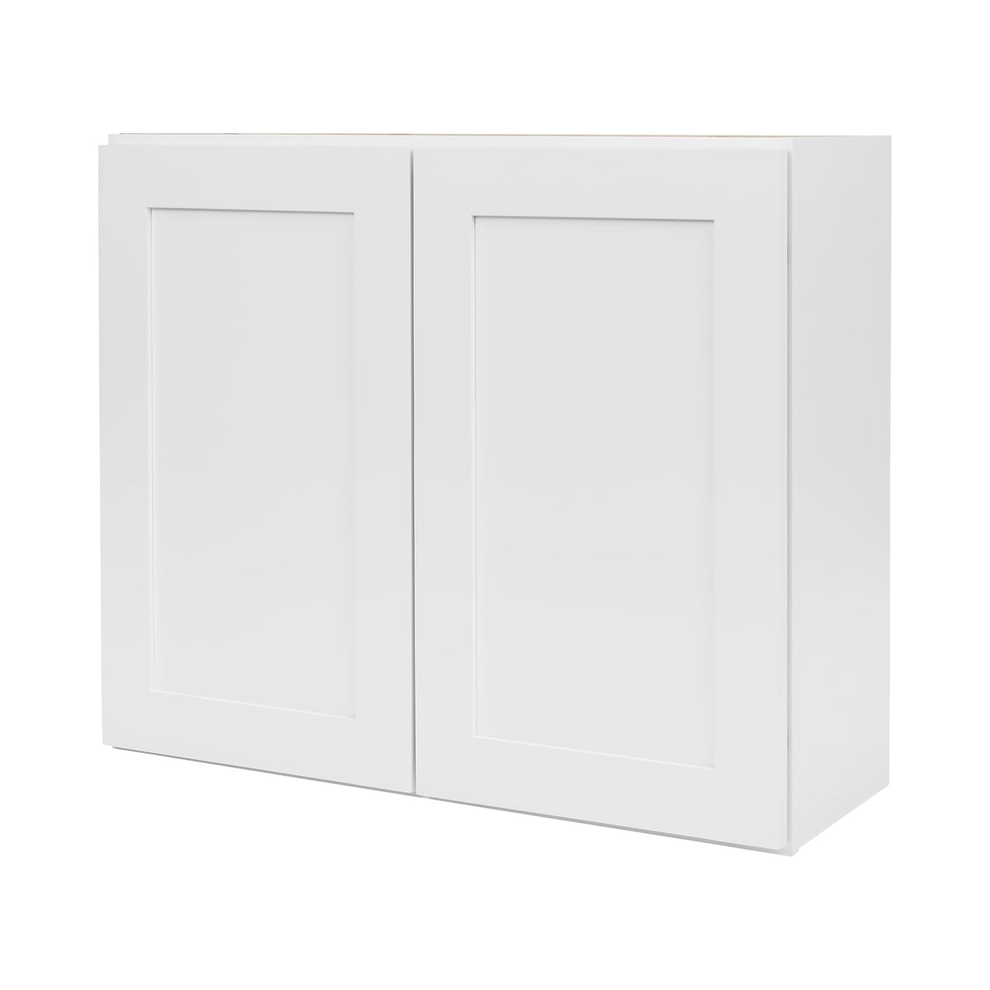 ONESTOCK White Shaker Wall Cabinet - Ready to Assemble, Perfect for Kitchen, Laundry, and Bathroom Storage - 24”W x 30”H x 12”D