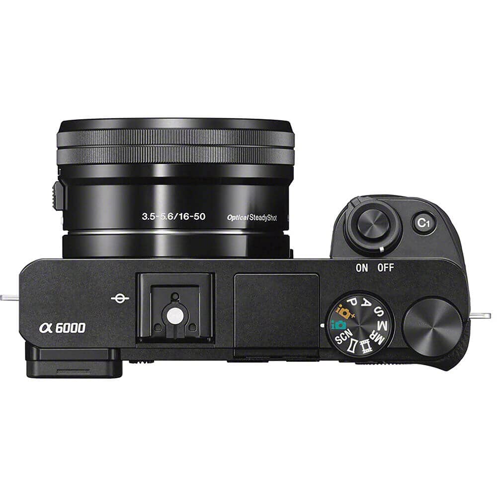 Sony Alpha a6000 Mirrorless Digital Camera w/ 16-50mm and 55-210mm Power Zoom Lenses Black