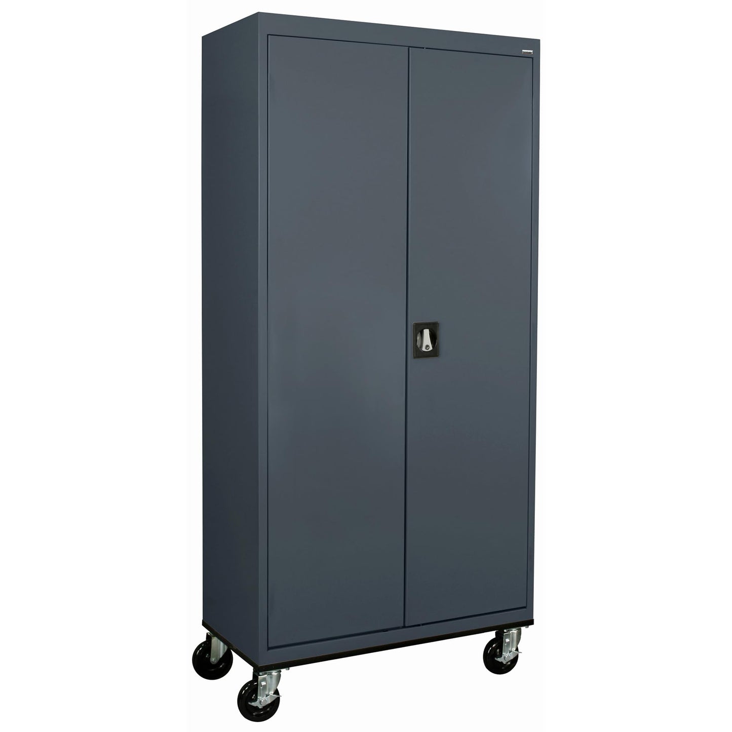 Sandusky Lee TA4R362472-02 Transport Series Mobile Storage Cabinet with Wheels, Adjustable Shelves, 230lb Capacity, 24" Depth x 36" Width x 78" Height, Charcoal