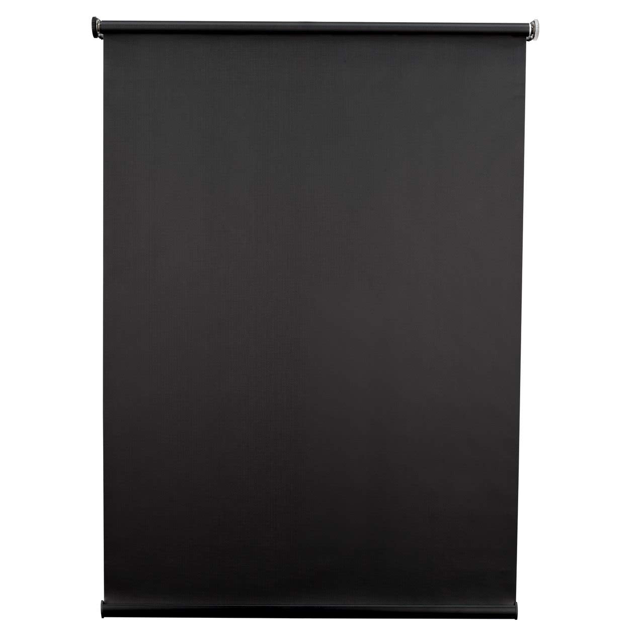 RecPro Black RV Roller Shades, Slow-Rise Blackout Window Cover, 62inW x 32inH, Polyester, Model 606345304744