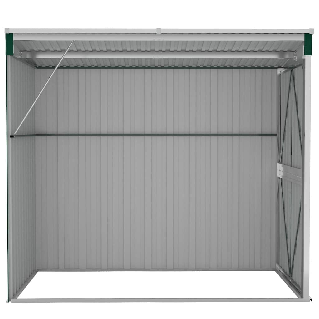 Outdoor Garden Shed 46.5 x 76.4 x 70.1 Inch, Metal Storage House for Backyard Tools, Lawn Equipment, Galvanized Steel Shed with Sloping Roof, Green