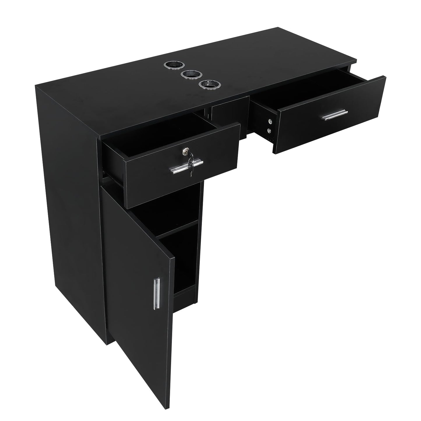 Wall Mount Salon Hair Styling Beauty Spa Equipment Wall Mount Salon Station Hair Styling, Barber Salon Stations Storage Cabinet, Beauty Spa Equipment professional Salon Wall Mounted shelf station