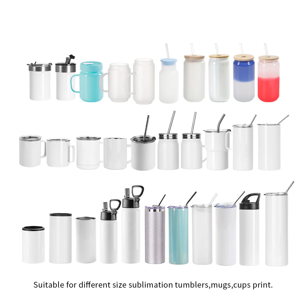 PYD Life 110 V Tumbler Heat Press Machine Blue Mug Press Machine for 30 OZ 20 OZ 16 OZ Straight Sublimation Blanks Skinny Tumbler 15 OZ 11 OZ Sublimation Ceramic Mugs Heat Transfer Print