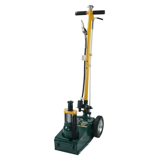 Omega Pro Air Axle Jack - 22 Ton Hydraulic Truck Floor Jack with T-Handle Knob Position Release and Exstension Adapters, OP0908S