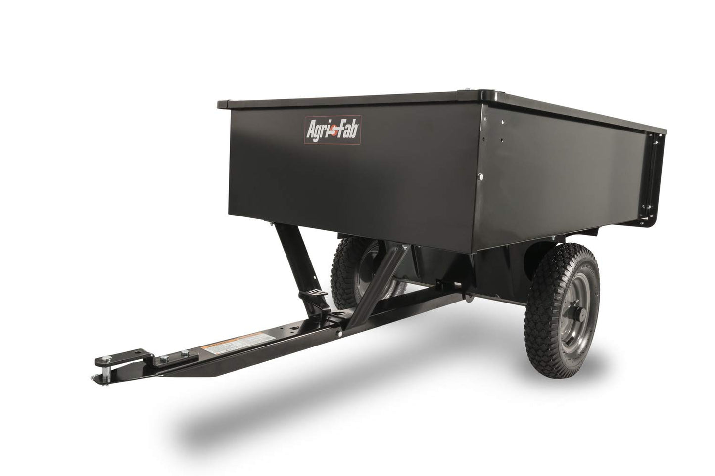 Agri-Fab Steel Utility Lawn and Garden Dump Cart for Riding Lawn Mowers, 750 lb Capacity with 12 Cu Ft Steel Bed and Pneumatic Tires