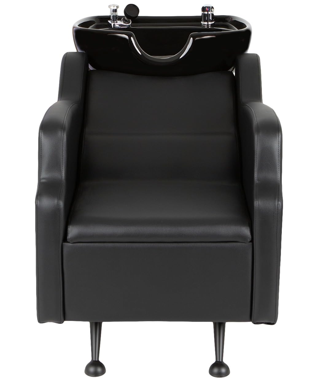 Buy-Rite Oasis Shampoo Backwash Station for Salons with Extra-Large Sink, TS-8076-BLK