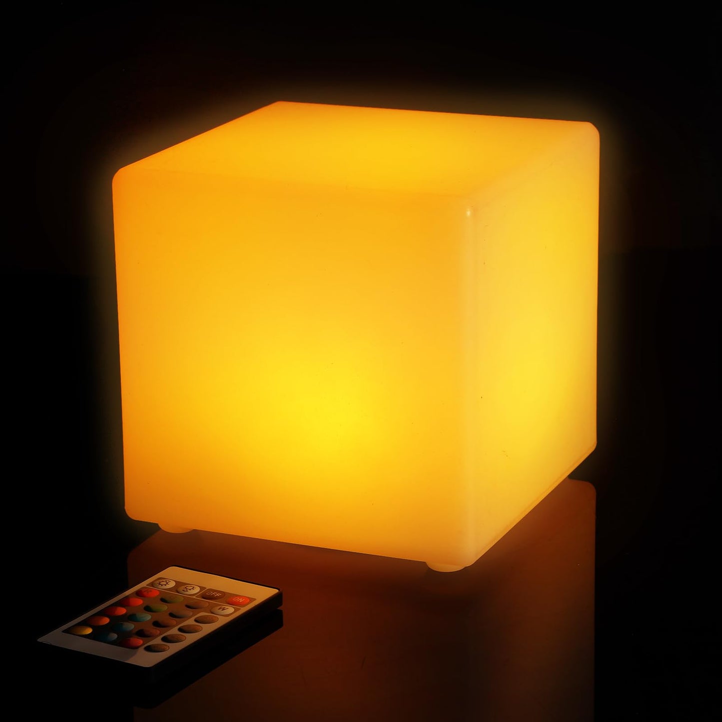 Frienda LED Mood Lamp - 4 Pcs Light Up Cubes, 16 Colors, Waterproof, 6 Inch, White, Model FR-Frienda-1180