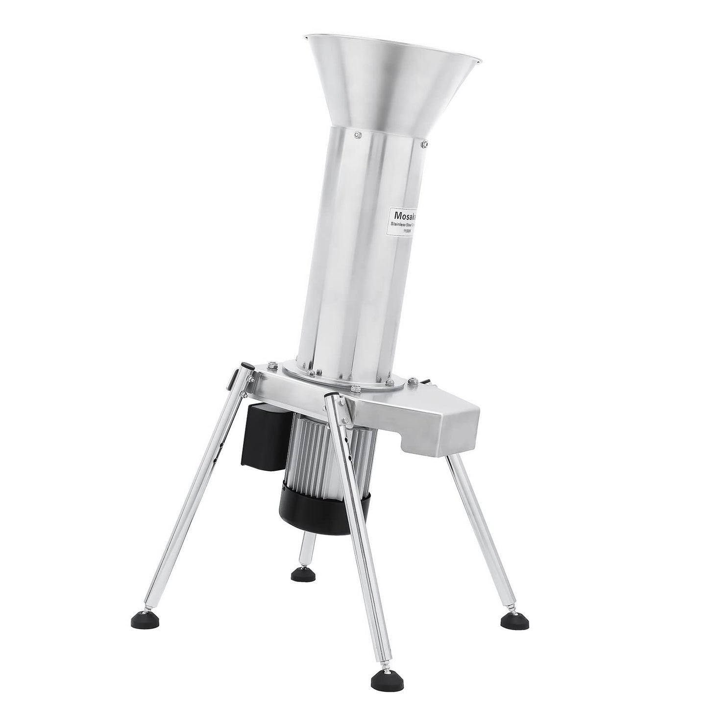 1100W Mosakar Fruit Apple Crusher. Whole Apple Pear Potato Grinder - Make Fine Pulp. Stainless Steel Fruit Scratter Pulper for Wine Juice Cider Press