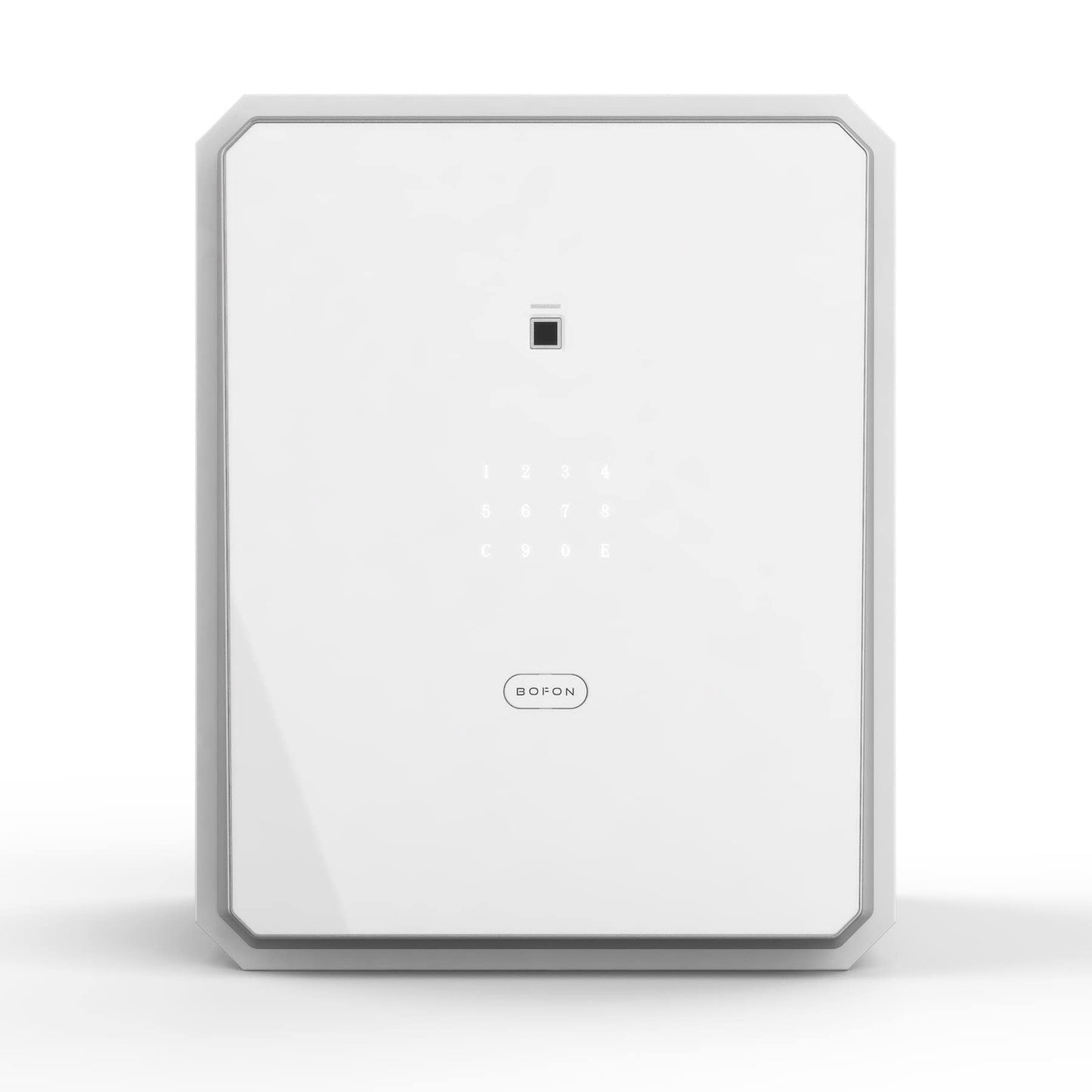 BOFON Family Fingerprint Password Safe Box with Key,Cabinets for Home Offcie,Security Box,Document safe,Lock box,Case Box, 2.1Cubic feet White