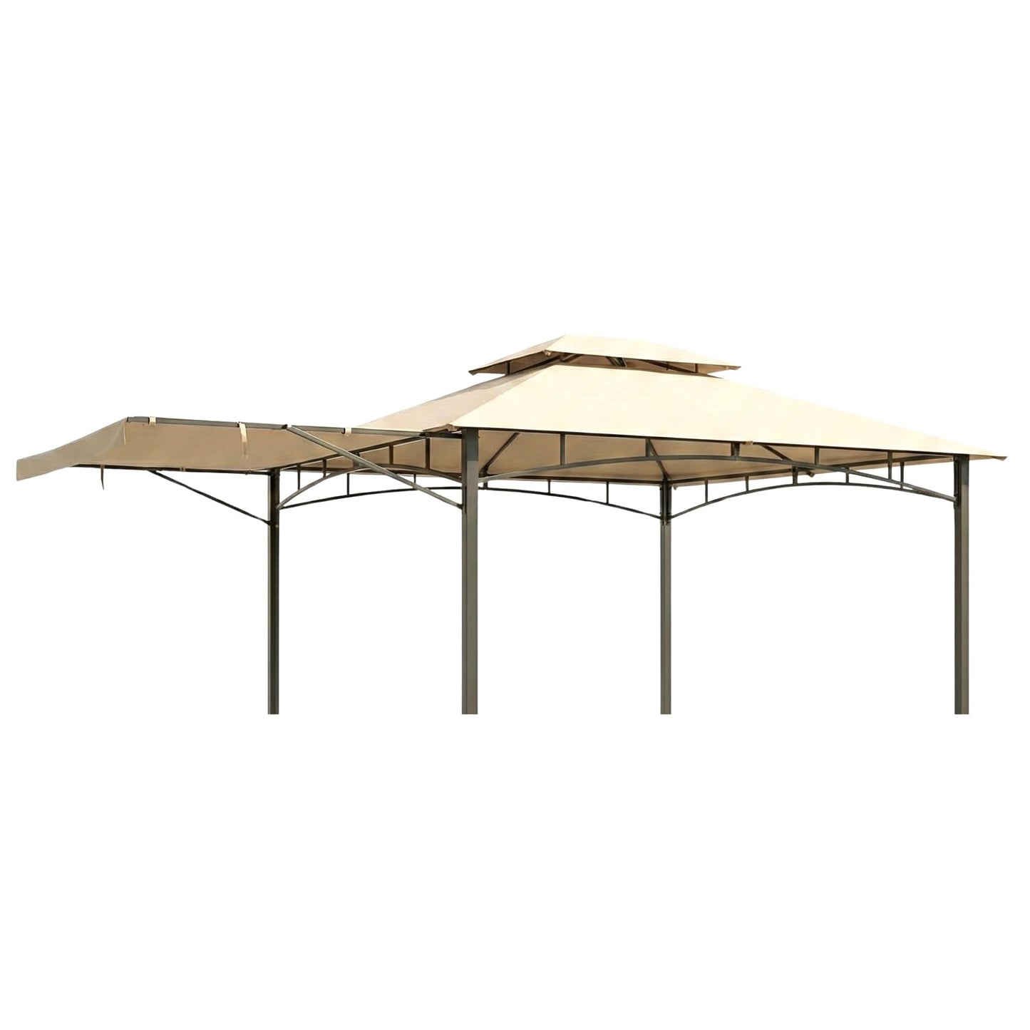 Garden Winds Reinforced Replacement Canopy Top Cover Compatible with The 8633934 Casual Way Awning 10' x 12' Gazebo - Classic Sand, Riplock 350