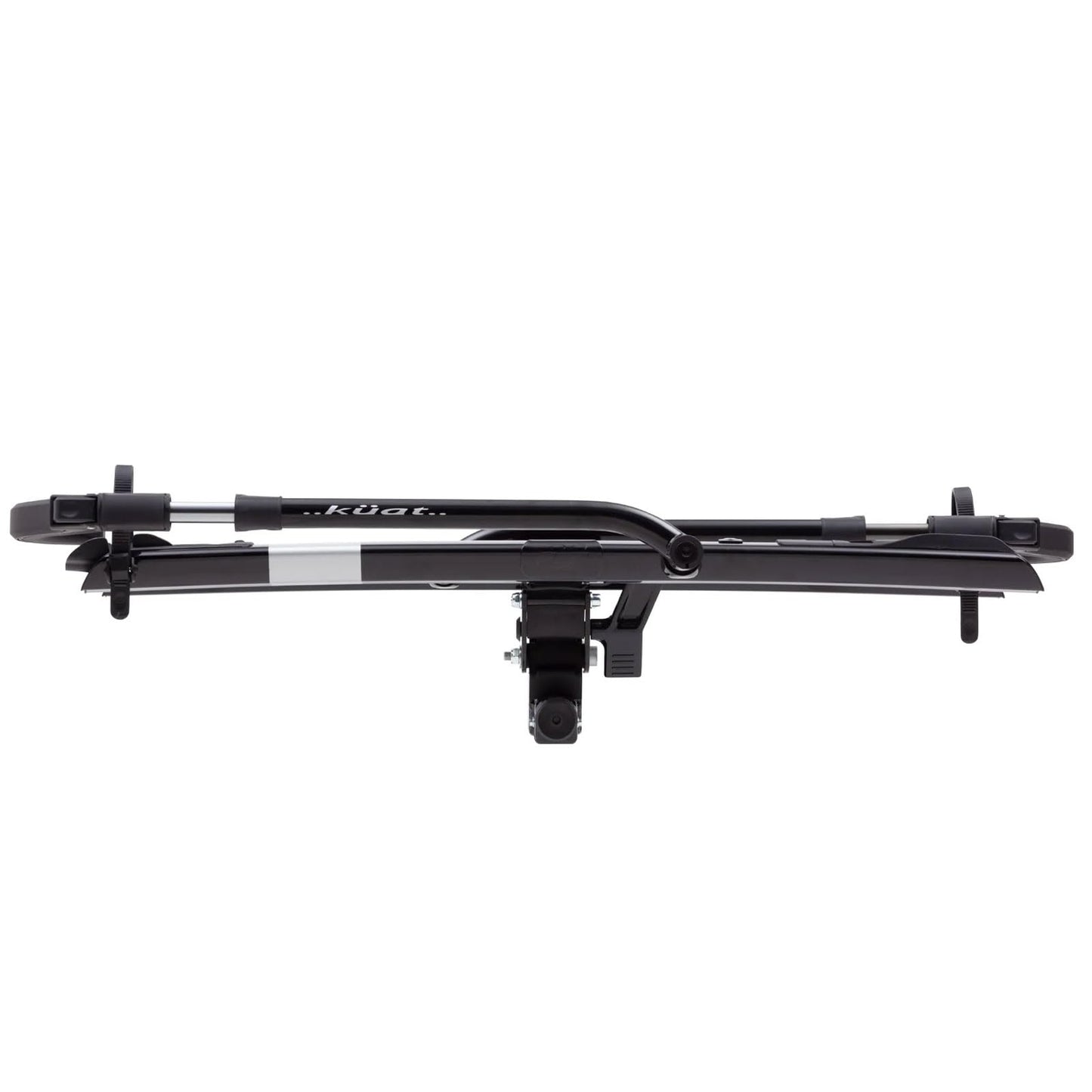 KUAT Sherpa 2.0 Durable Lightweight Aluminum Compact 2 Bike Transporting Hitch Rack with Cable Lock & Foldable Tire Cradles | Capacity - 40 Lbs per Tray, Black Metallic & Gray Anodize, 2"