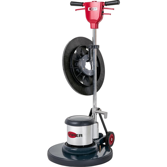 Viper Cleaning Equipment VN2015 Venom Series Low Speed Buffer, 20" Deck Size, 175 RPM, 50' Power Cable, 110V, 1.5 hp, 19" Pad Driver
