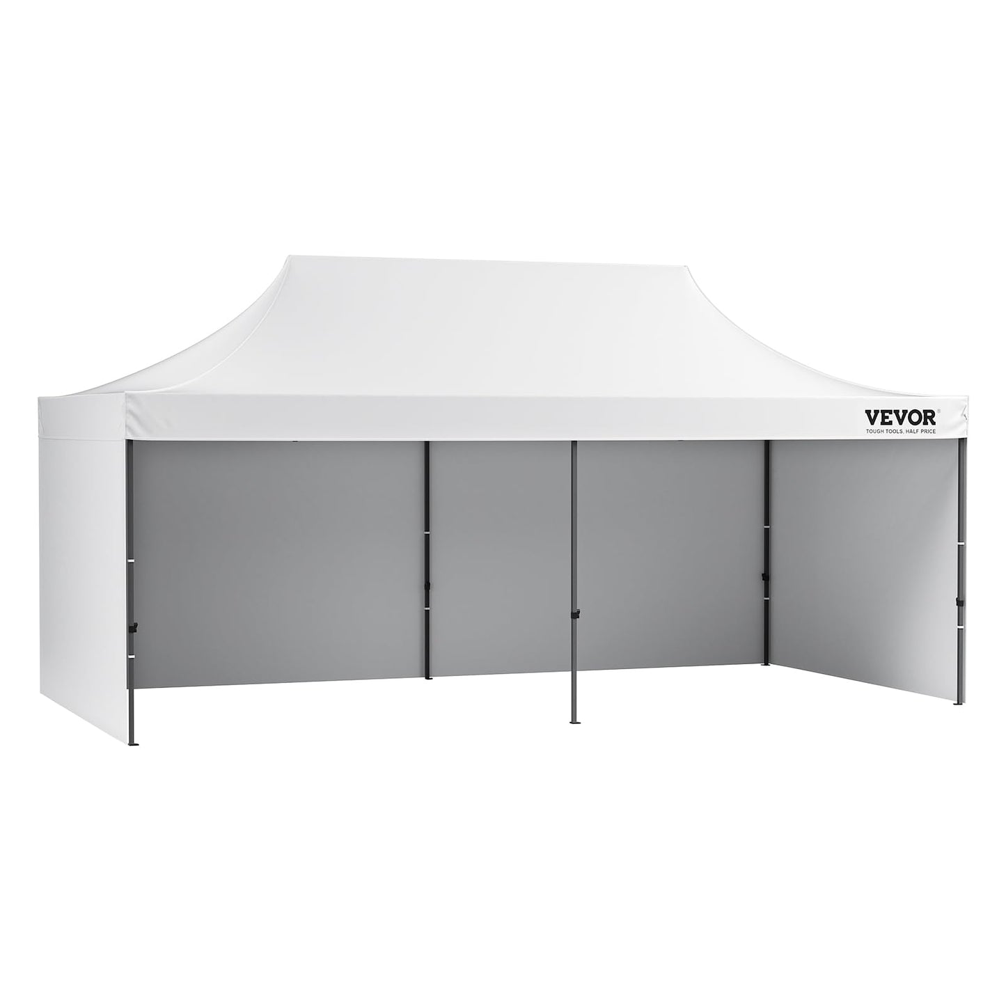 VEVOR 10x20 FT Pop up Canopy with Removable Sidewalls, Instant Canopies Portable Gazebo & Wheeled Bag, UV Resistant Waterproof, Enclosed Canopy Tent for Outdoor Events, Patio, Backyard, Party, Parking