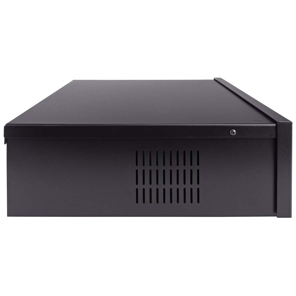 Navepoint DVR Security Heavy Duty Lock-Box with Fan 15 Inch x 15 Inch x 5 Inch Black