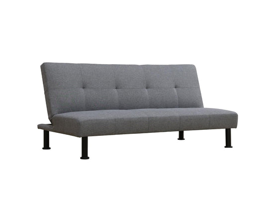 UOCFYK Linen Sofa Bed, Sleeper Convertible 2 in 1 Folding Couch with Metal Legs for Living Room,Apartments, Guest Rooms, and Compact Spaces,Grey