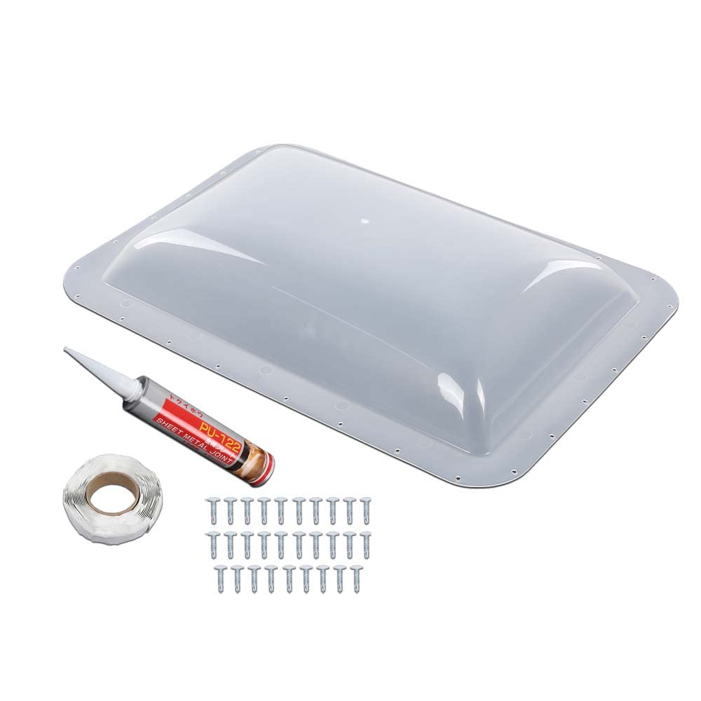 PIT66 Skylight Cover Semi-Transparent Plastic 17.5in X 26.75in Transparent