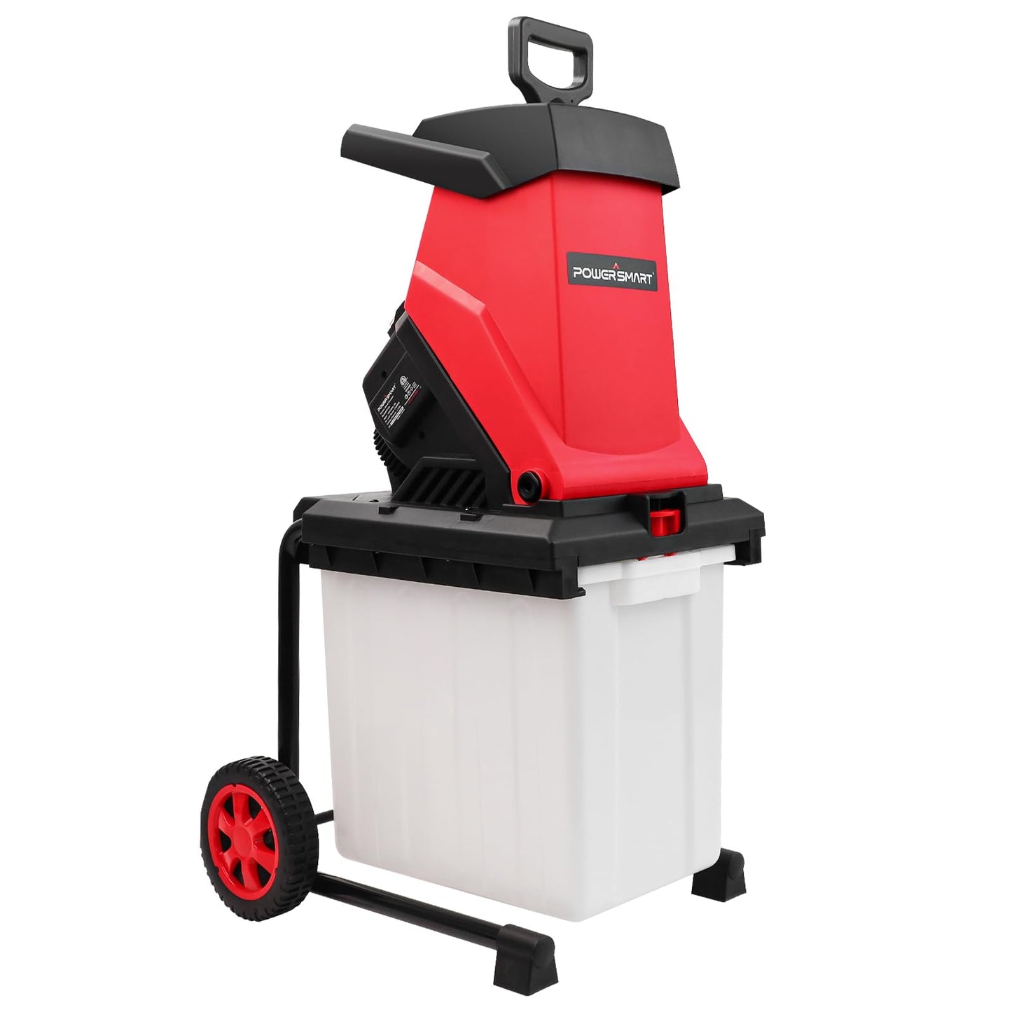 PowerSmart Electric Wood Chipper 15-Amp with Collecting Bin for Garden, Yard (PS12A)