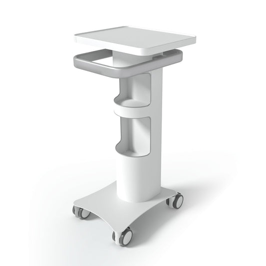 BEWISER Medical Trolley with Lockable Wheels-Ultrasound Imaging Scanner Vehicle Storage Cart,15.7 x 13 Inch Panel,Mobile Dental Cart for Clinics, Hospitals, Beauty Salon