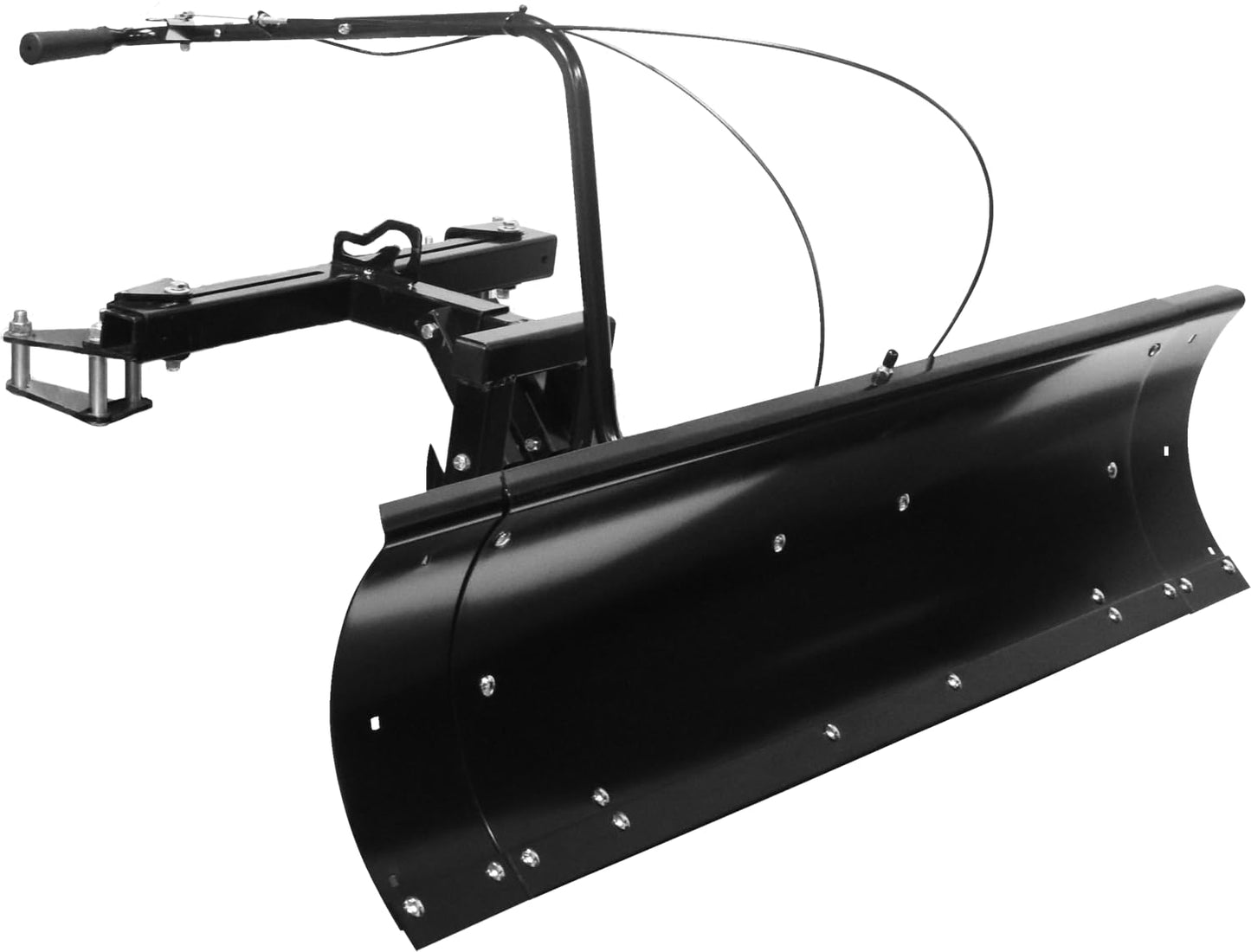 Agri-Fab 60 in Snow Blade for Zero Turn Lawn Mowers, Adjustable Left Center Right Angling, Heavy-Duty 14 Gauge Steel Construction