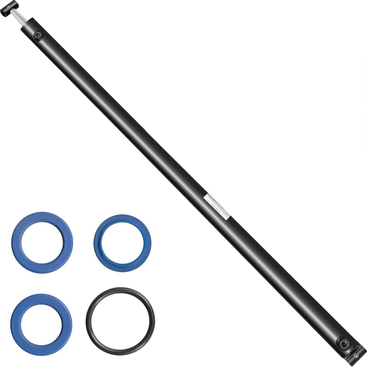 VEVOR Hydraulic Cylinder 2" Bore 36" Stroke Hydraulic Ram Cylinder Work Pressure 3000psi Welded Double Acting Cross Tube Port Size SAE6 Hydraulic Lifting Cylinder 2 x 36 inches Max Length 80 inches