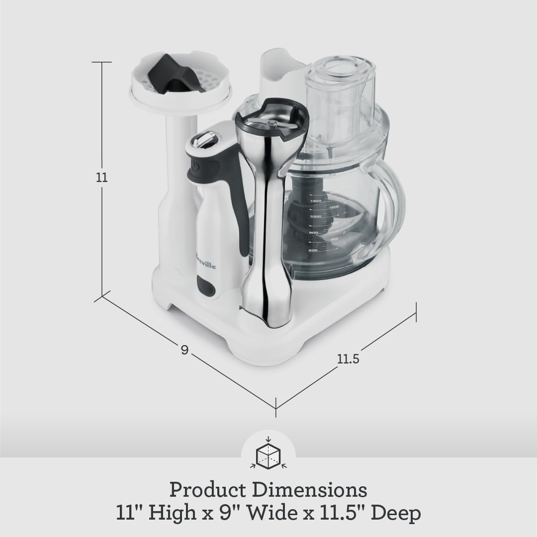 Breville BSB530XL All In One Processing Station and Immersion Blender, Brushed Stainless Steel