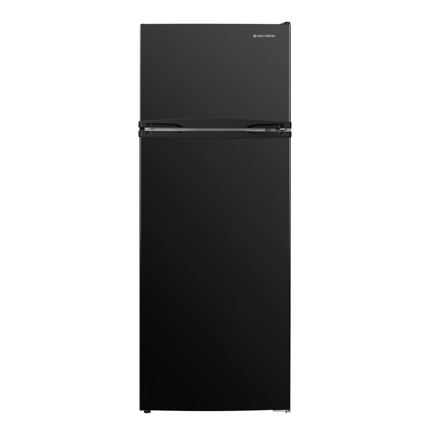 West Bend Apartment Refrigerator Freestanding Reversible Dual Doors Full Fridge with Freezer, Full-Range Temperature Control with Adjustable and Removable Door Bins and Shelves, 7.5-Cu.Ft, Black