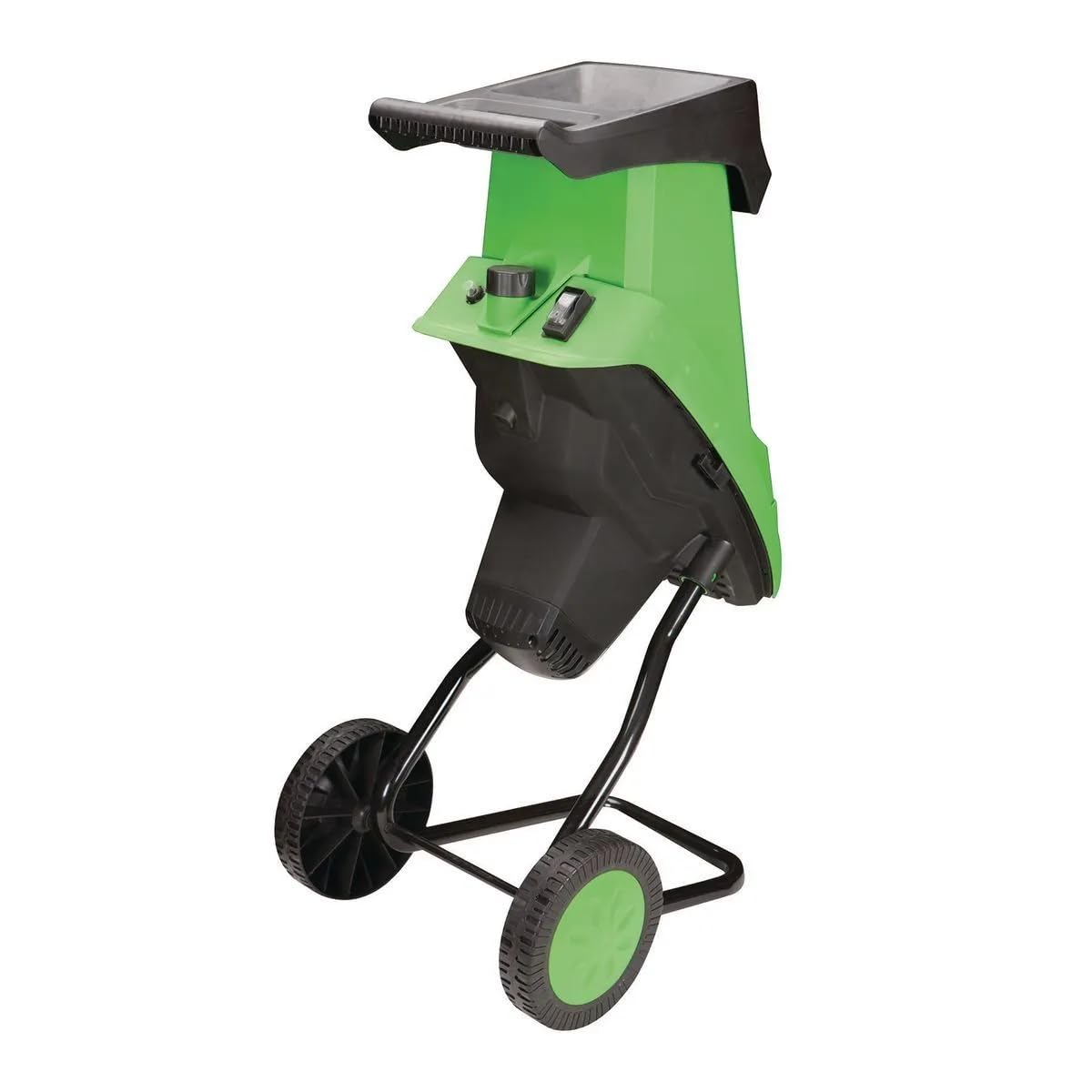 14 Amp Electric Chipper Shredder – 1.5" Capacity Corded Wood Mulcher for Branches, Leaves & Yard Debris — Compact Garden Cleanup Tool