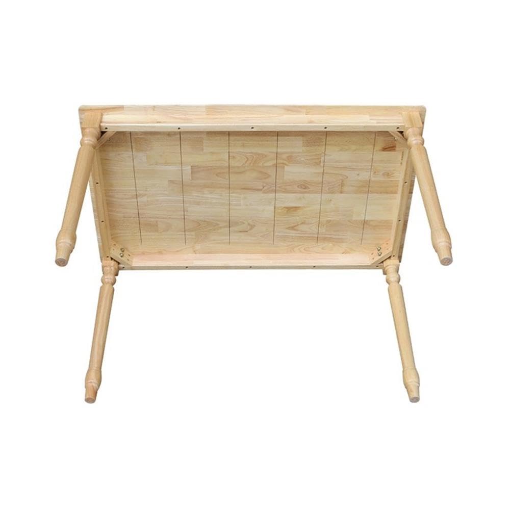 International Concepts Solid Wood Casual Dining Table in Natural Brown Finish
