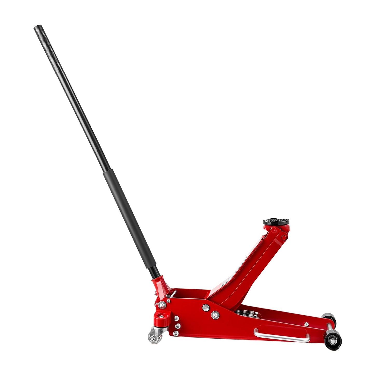 VEVOR Low Profile Floor Jack 3 Ton Aluminum and Steel Racing Floor Jack with Dual Pistons Quick Lift Pump, Hydraulic Trolley Car Lift for Sports Car, SUV, Pickup, Lifting Range 3.3"-20.3"
