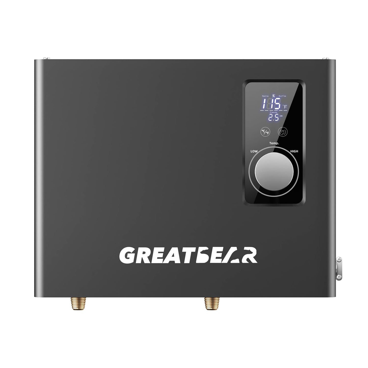 18kW Tankless Water Heater Electric, GREATBEAR on Demand Hot Water Heater Electric 240Volts, Instant Water Heaters Point of Use, Self Modulating and ETL Certified ECO180G Gray