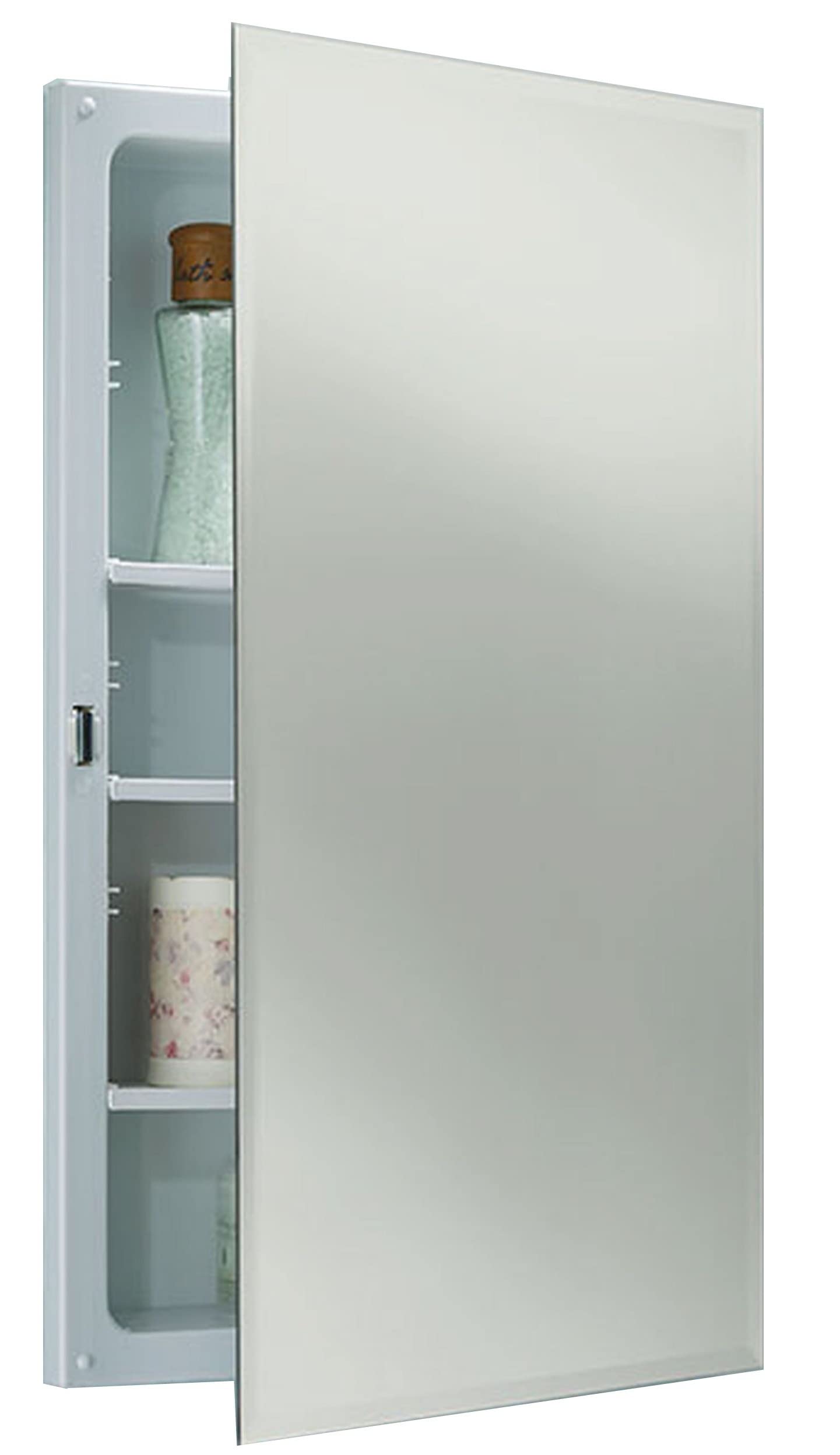 Jensen B773385 Frameless Horizon Single-Door Recessed Medicine Cabinet