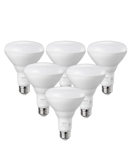 EDISHINE BR30 LED Bulb, Dimmable 11W Equivalent 65W, 850LM, 5000K Daylight White, E26 Base, 6 Pack, ET