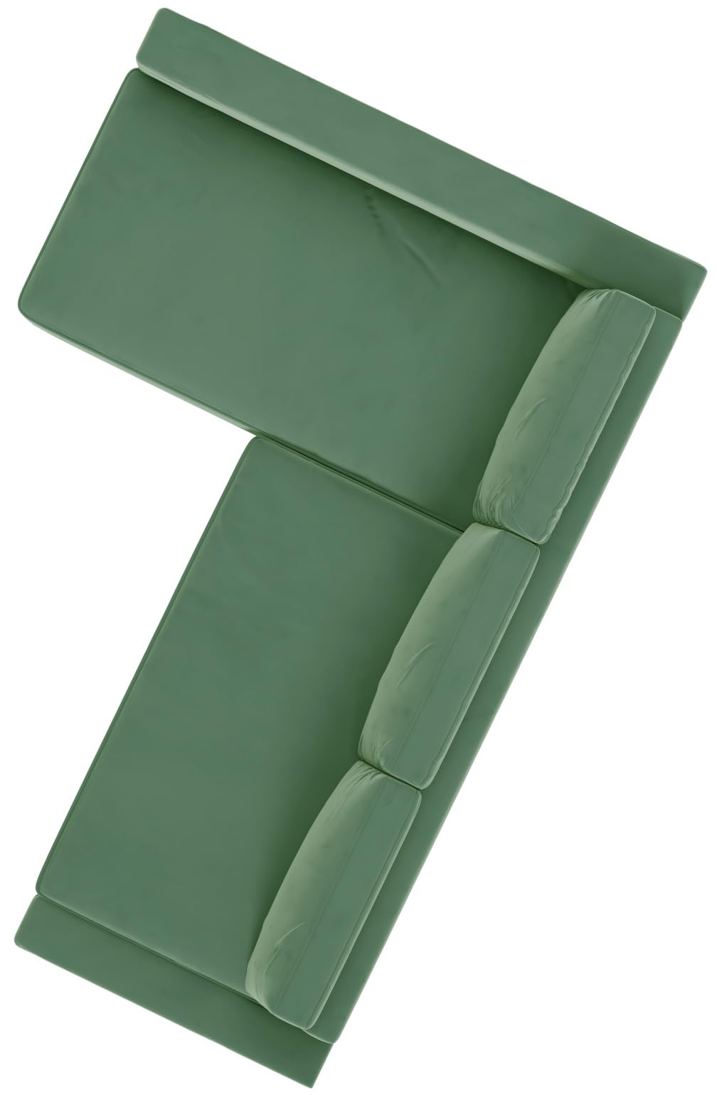 HomeTown Market Heavy Duty Velvet Friheten Sofa Cover Replacement Compatible with IKEA Friheten Sofa Bed Sleeper Sectional Corner Slipcover (Velvet Light Green Right)