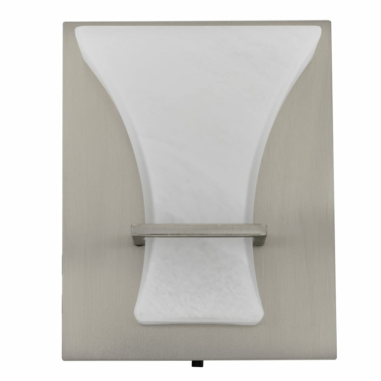 RecPro 12V LED RV Wall Light, Frosted Glass Sconce, Model RP-1447, White