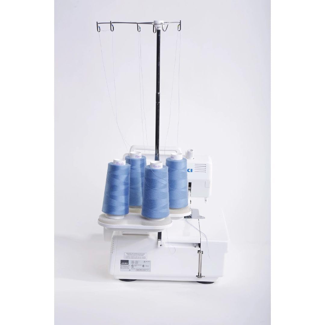 Juki MCS-1600 Cover Stitch and Chain Stitch Sewing Machine with Super Easy Looper Threading, 1,350 Stitches Per Minute, and Differential Feed Adjustment (White)