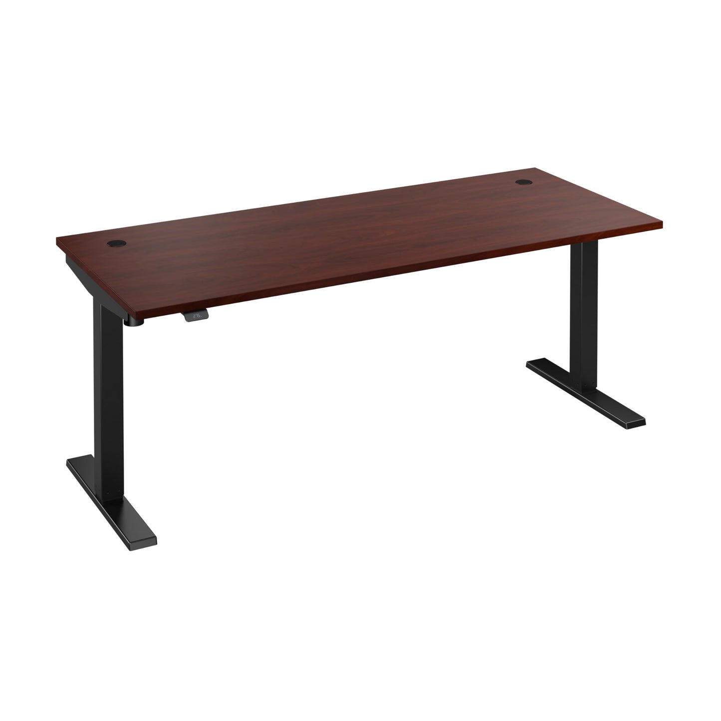 Bush Business Furniture 72-inch Electric Height Adjustable Standing Desk, Ergonomic Sit-Stand Computer Table for Home and Professional Office, Move 40 Series, Hansen Cherry with Black Base
