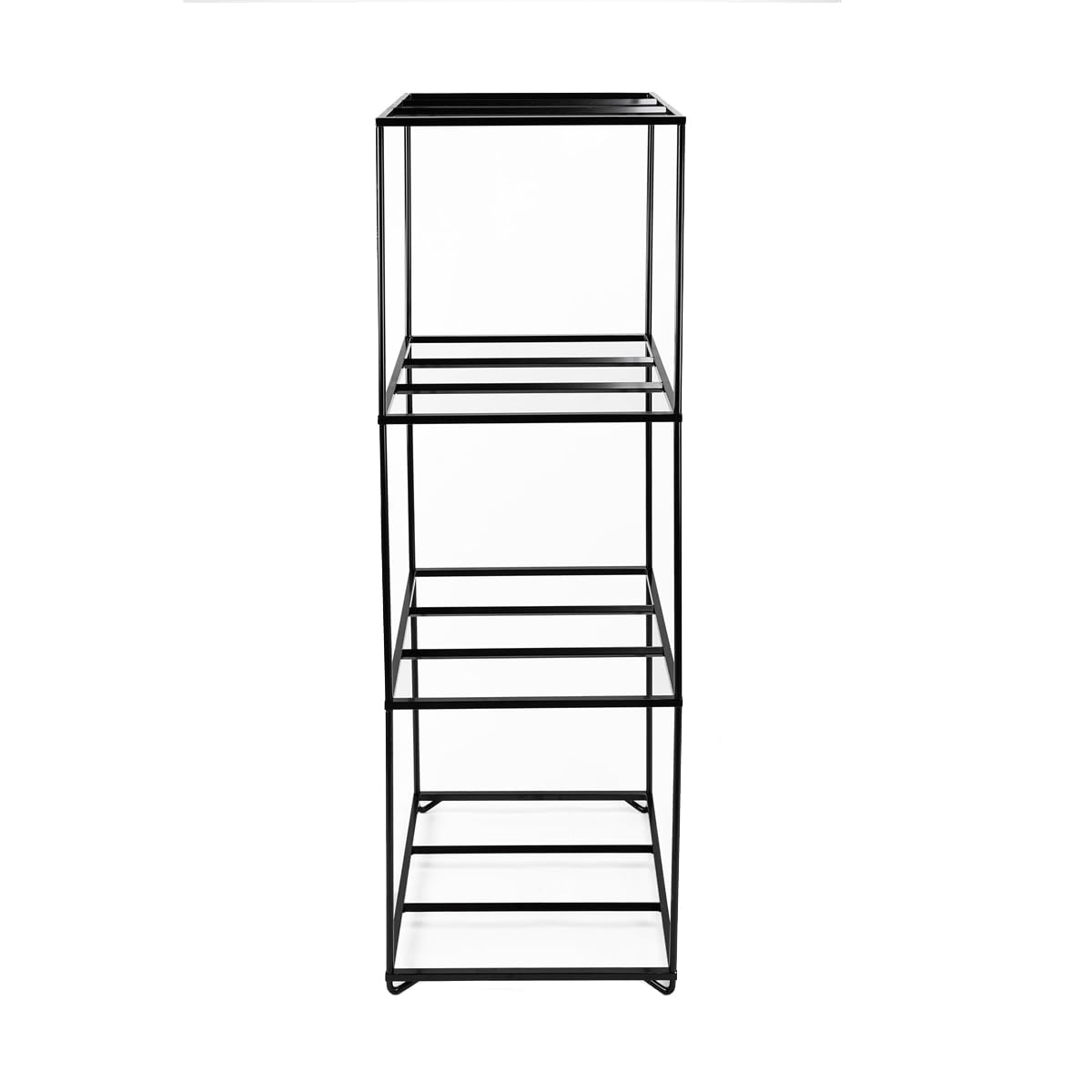 Deebior 1Pc Universal Black Rustproof Steel Double Sided Wheel Rim Display Stand,Car Wheel Rims Shelf Organizer, Heavy Duty Multi Tire Rim Stand for Garage Repair Shop 243B