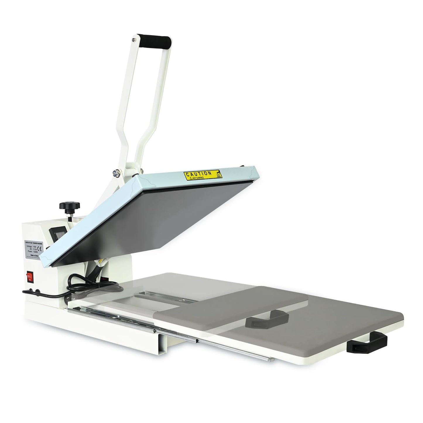 PlanetFlame Heat Press 15x15 inch Industrial Quality with Adjustable Pressure, Slide Out Heat Transfer Machine for T-Shirt, Blue