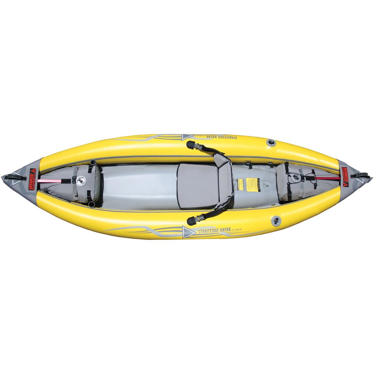 Advanced Elements StraitEdge White Water 1 Person Kayak Without Pump, Yellow